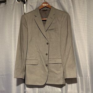 Banana Republic Men's Gray Herringbone Blazer